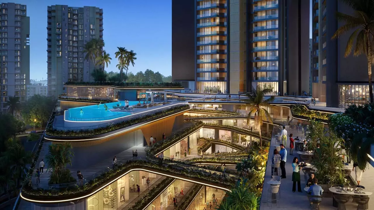 Ganga Nine Zero tower exterior, Sector 90 Gurgaon
